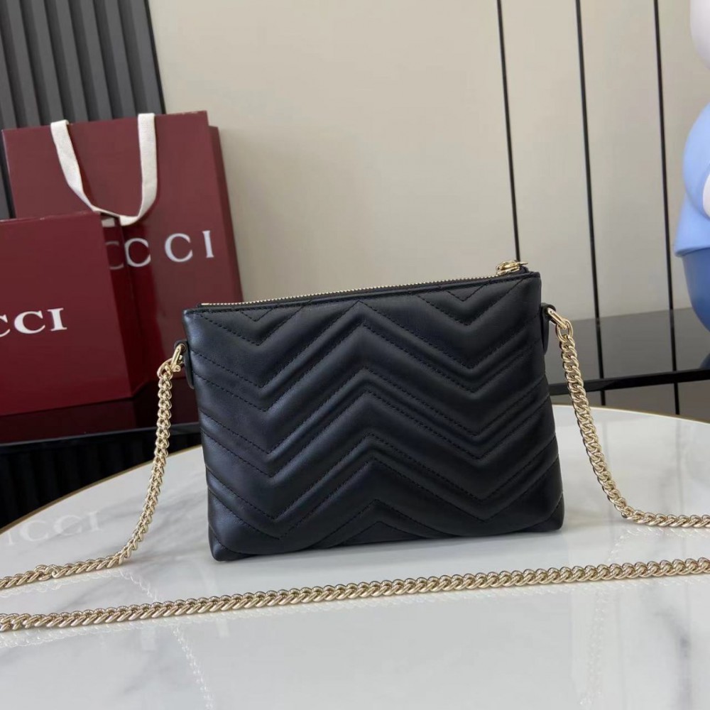 Gucci Marmont pochette with chain 837742 21x15x3.5cm Bags