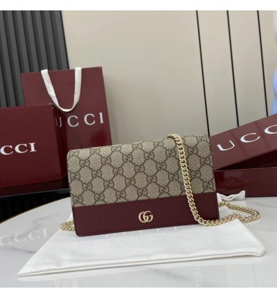 GG Marmont wallet on chain 456126 W20cm x H12.5cm x D4cm
