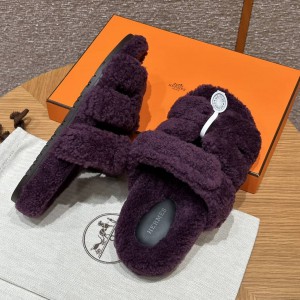 Hermes Sandals Chypre shearling 36-45 Shoes