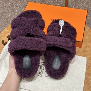 Hermes Sandals Chypre shearling 36-45 Shoes