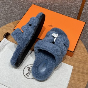 Hermes Sandals Chypre shearling 36-45 Shoes