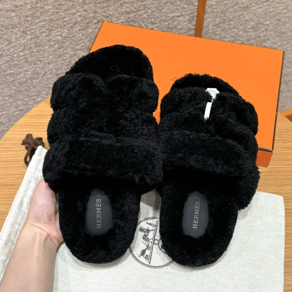 Hermes Sandals Chypre shearling 36-45 Shoes
