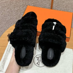 Hermes Sandals Chypre shearling 36-45 Shoes