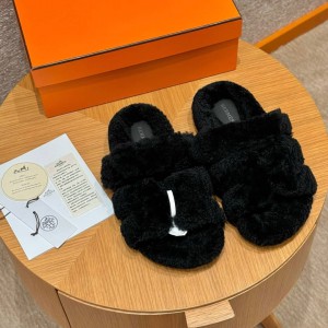 Hermes Sandals Chypre shearling 36-45 Shoes