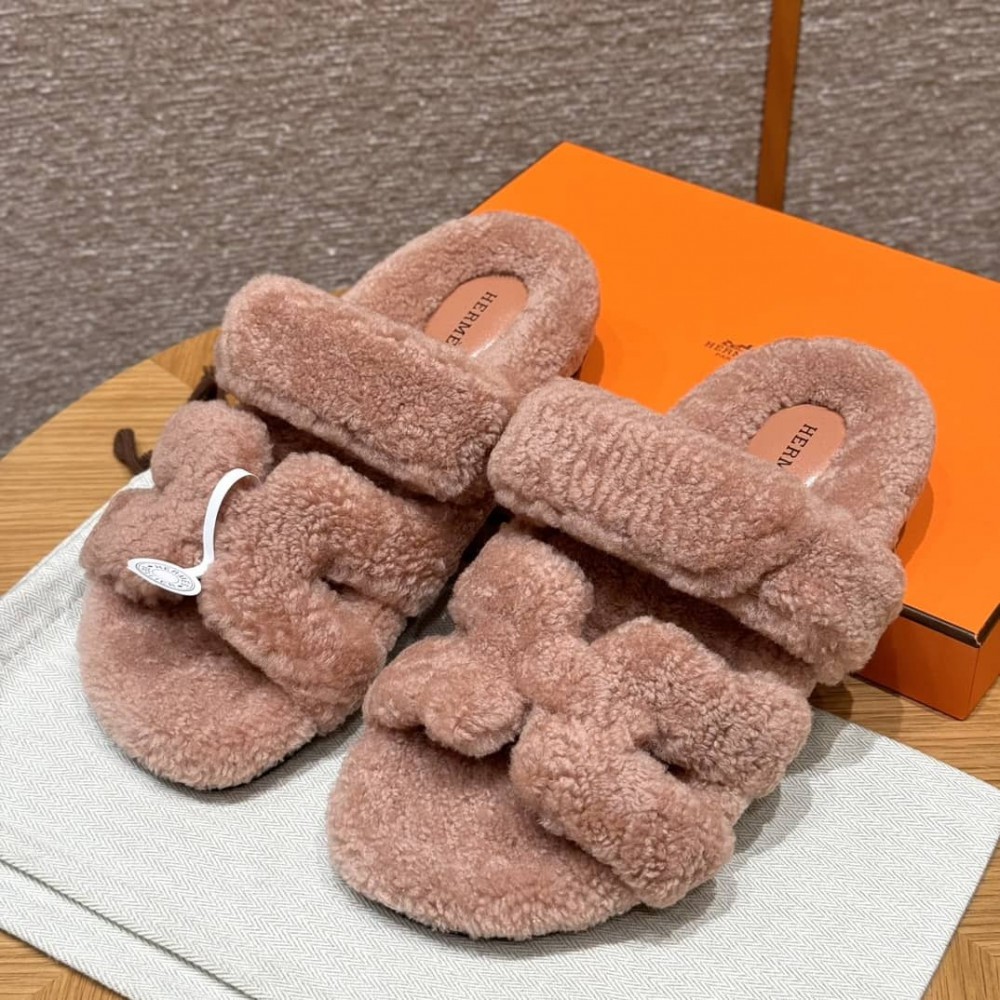 Hermes Sandals Chypre shearling 36-45 Shoes