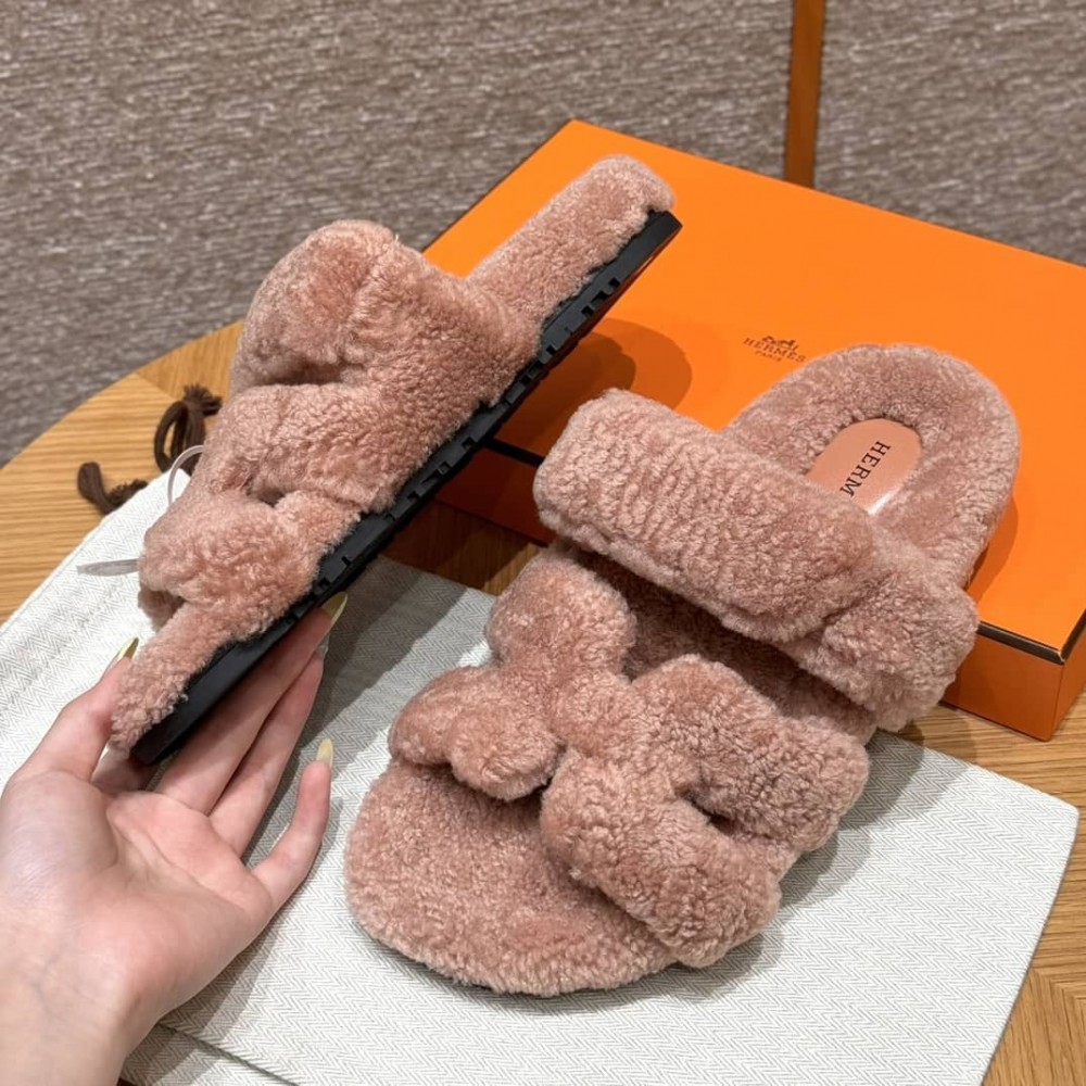 Hermes Sandals Chypre shearling 36-45 Shoes