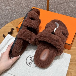 Hermes Sandals Chypre shearling 36-45 Shoes