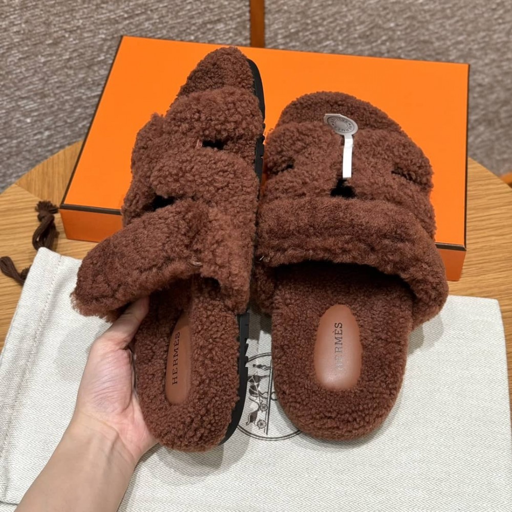 Hermes Sandals Chypre shearling 36-45 Shoes