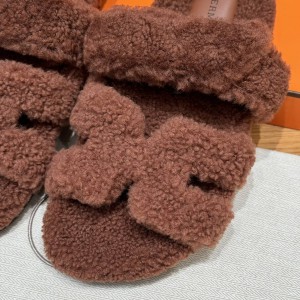 Hermes Sandals Chypre shearling 36-45 Shoes