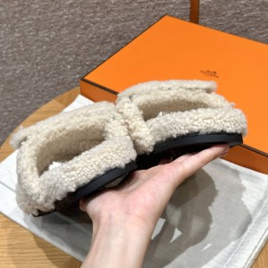 Hermes Sandals Chypre shearling 36-45 Shoes