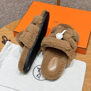 Hermes Sandals Chypre shearling 36-45 Shoes