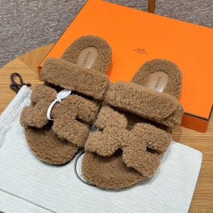 Hermes Sandals Chypre shearling 36-45 Shoes
