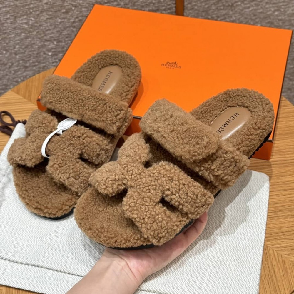 Hermes Sandals Chypre shearling 36-45 Shoes