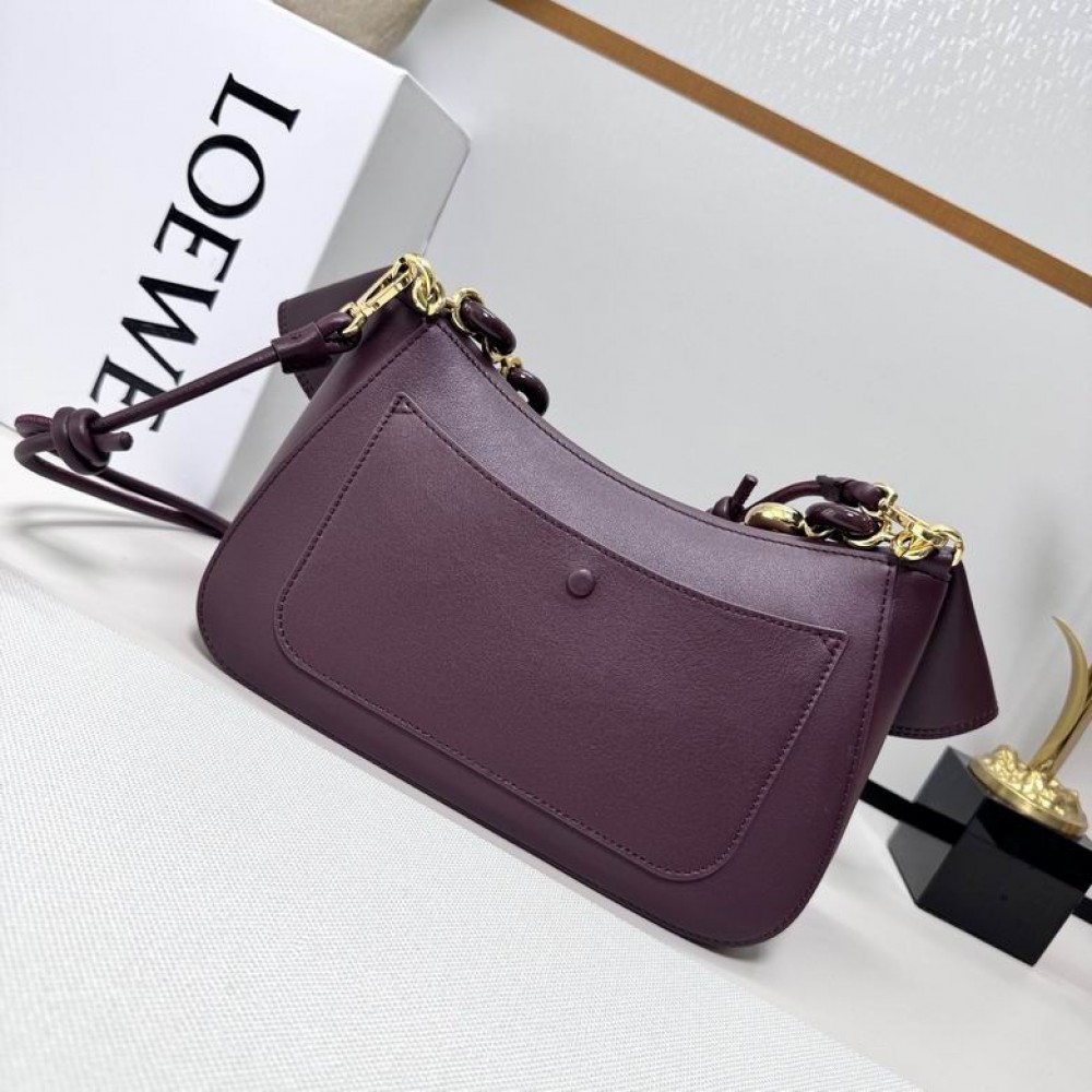 Loewe Medium Ola chain-embellished flap shoulder bag 26X18X13cm Bags