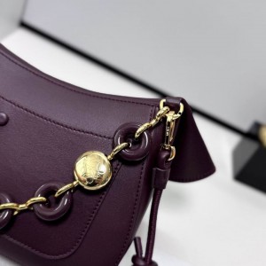 Loewe Medium Ola chain-embellished flap shoulder bag 26X18X13cm Bags