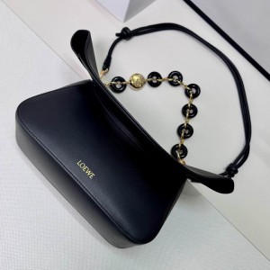 Loewe Medium Ola chain-embellished flap shoulder bag 26X18X13cm Bags