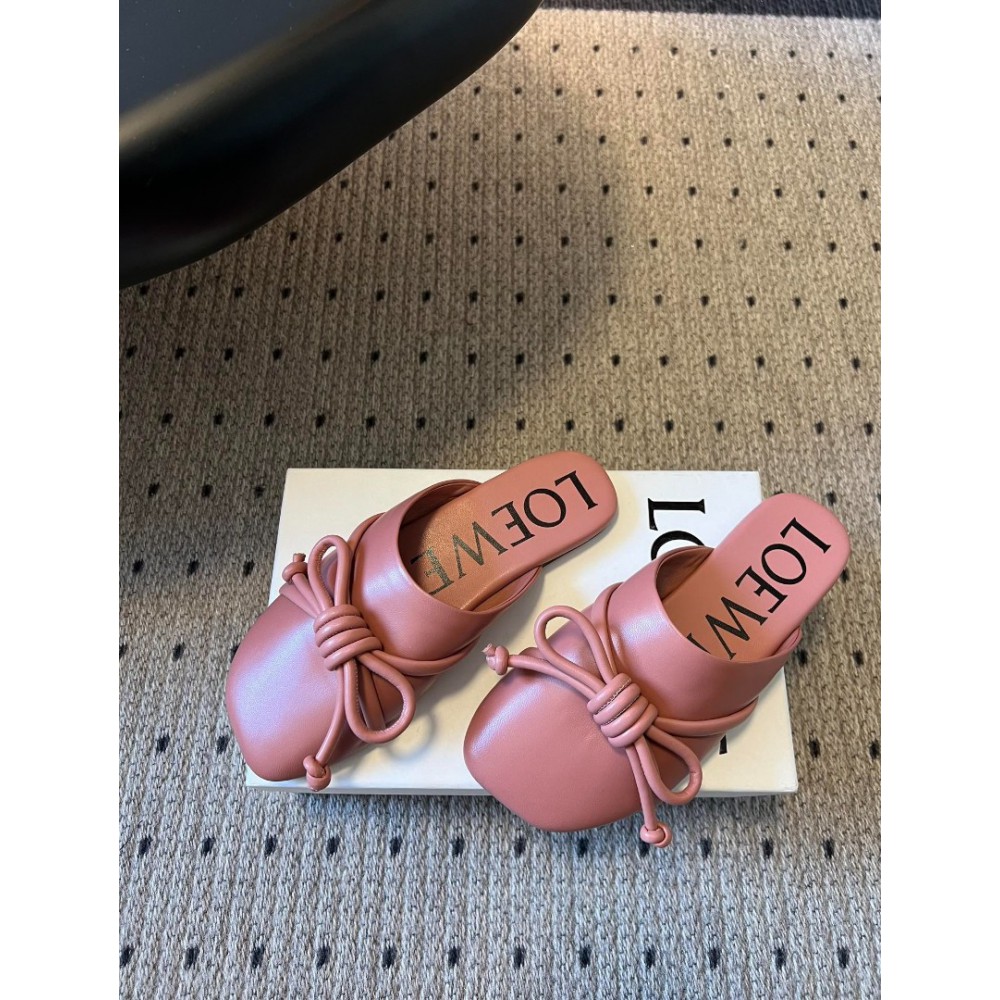 Loewe Lambskin Flamenco Knot Mules 36-41 Shoes