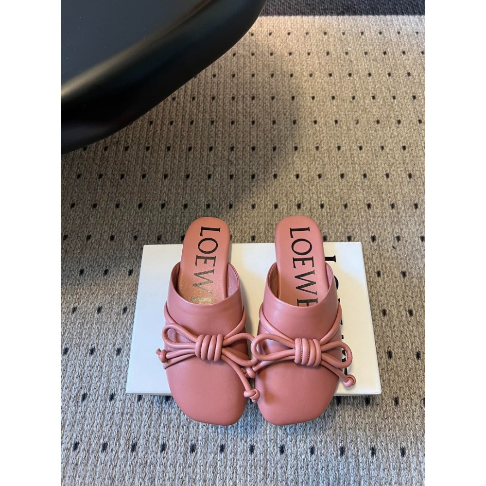 Loewe Lambskin Flamenco Knot Mules 36-41 Shoes