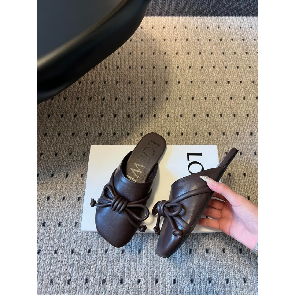 Loewe Lambskin Flamenco Knot Mules 36-41 Shoes