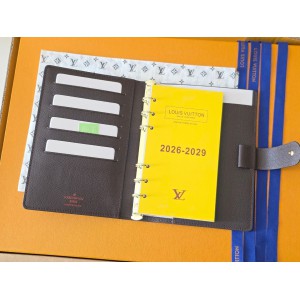 Lv Medium Ring Agenda Cover 14 x 18.5 x 3 cm Accesories