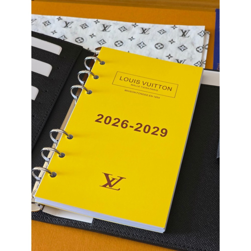 Lv Medium Ring Agenda Cover 14 x 18.5 x 3 cm Accesories