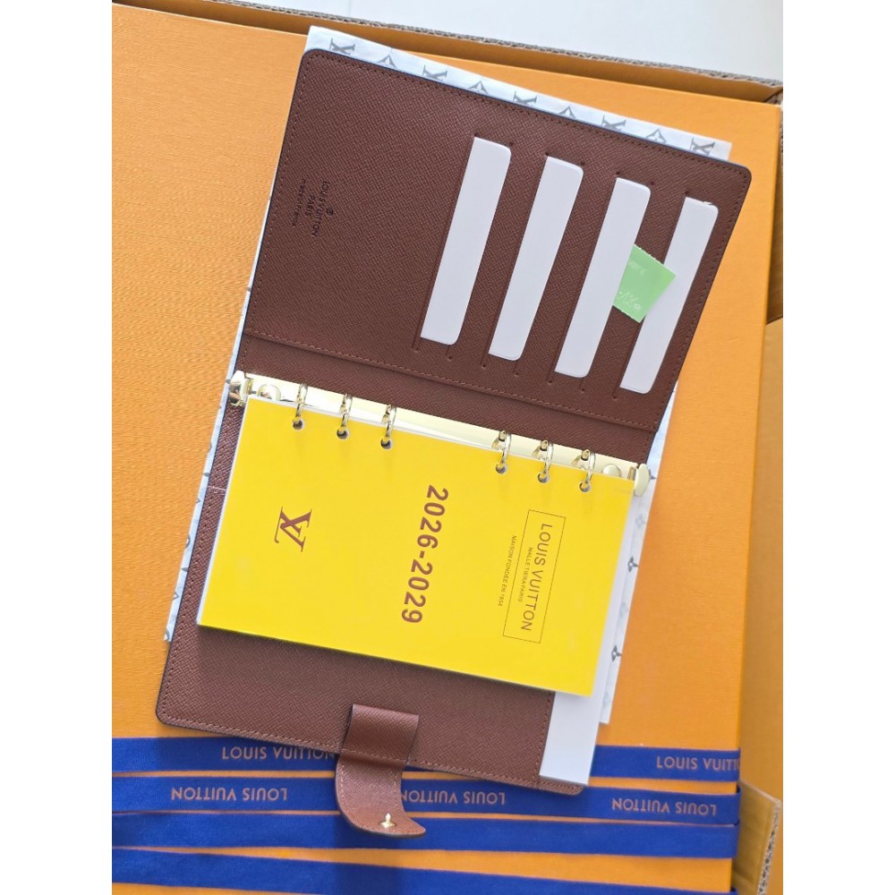 Lv Medium Ring Agenda Cover 14 x 18.5 x 3 cm Accesories