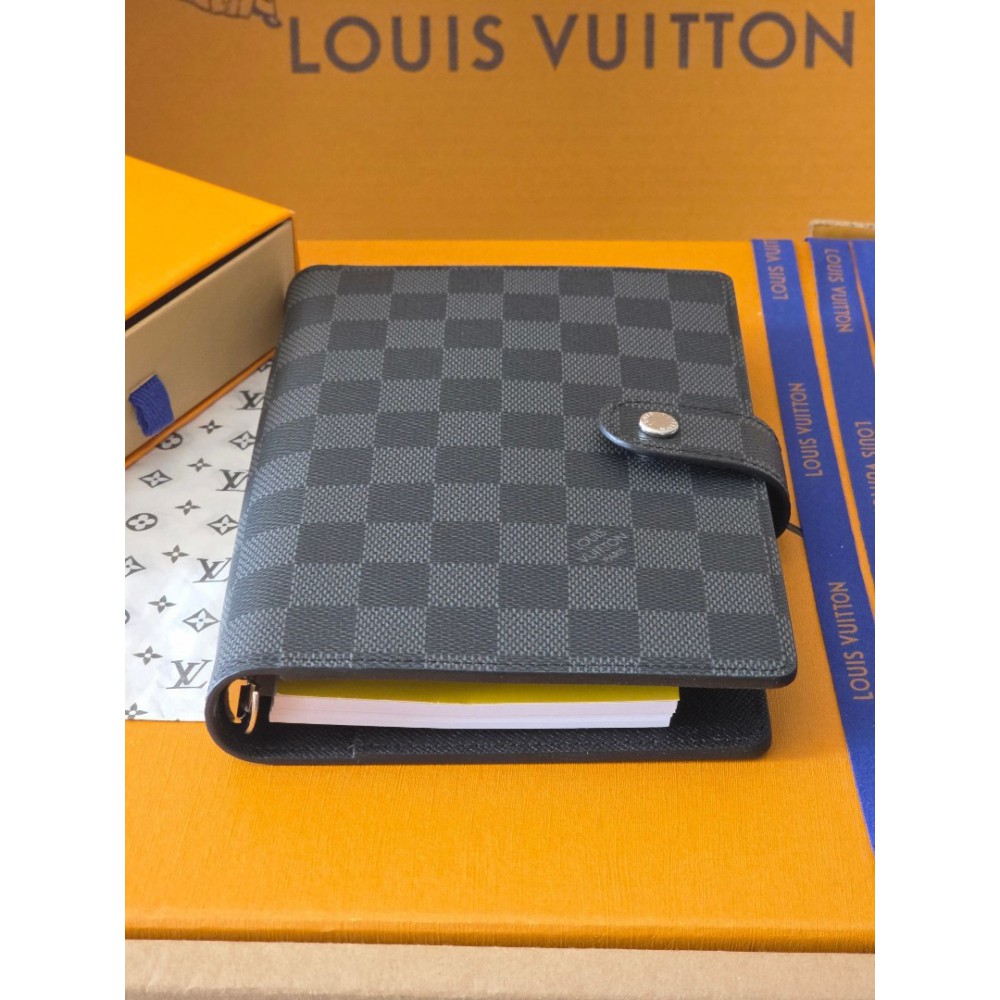 Lv Medium Ring Agenda Cover 14 x 18.5 x 3 cm Accesories