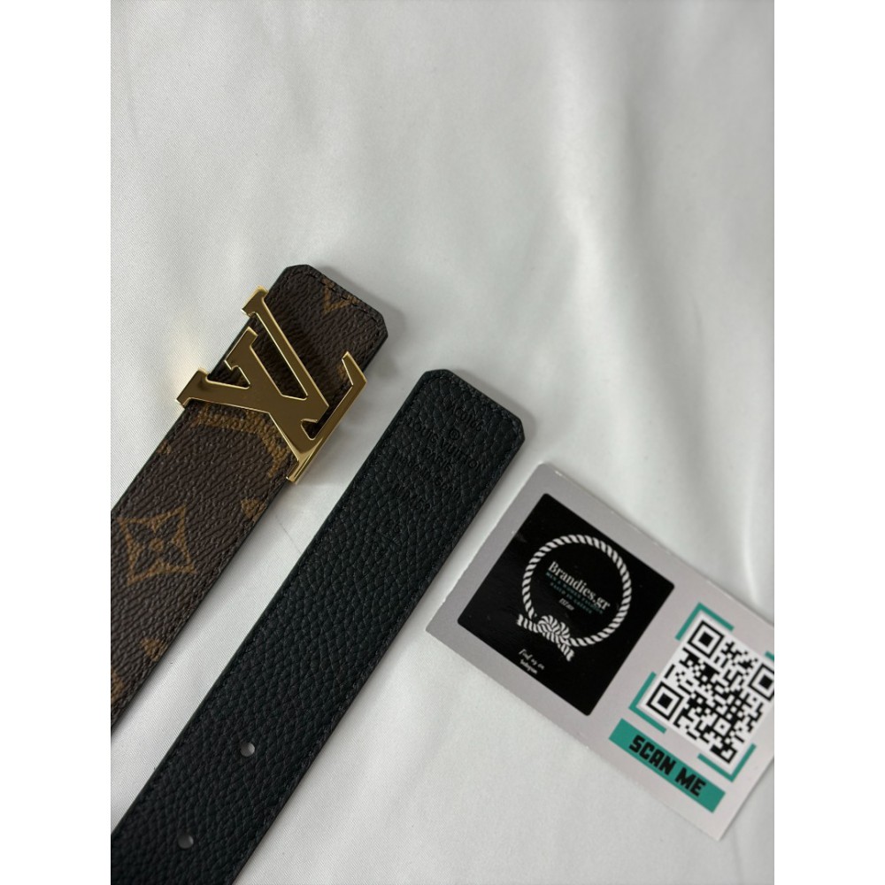 Lv 3cm reversibel belt monogram-black Accesories