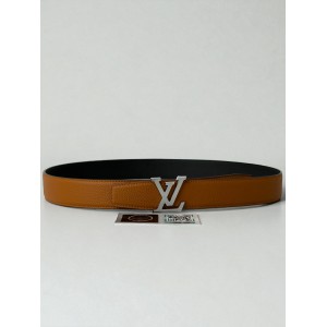 Lv Heritage 3.5cm reversible brown - black belt  Accesories