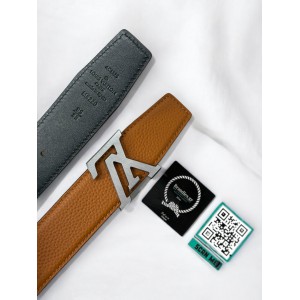 Lv Heritage 3.5cm reversible brown - black belt  Accesories