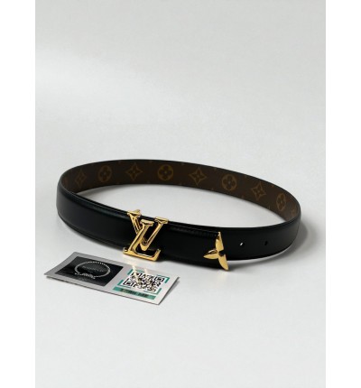 Lv Pretty 3cm reversible belt 