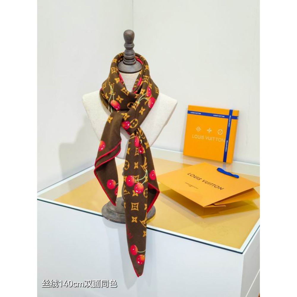 Lv scarf 140x140cm cotton silk Accesories