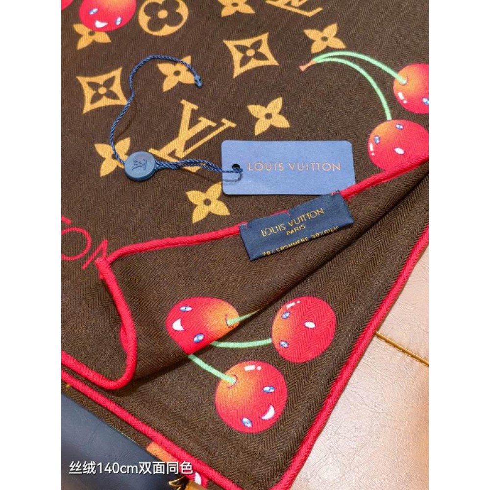 Lv scarf 140x140cm cotton silk Accesories
