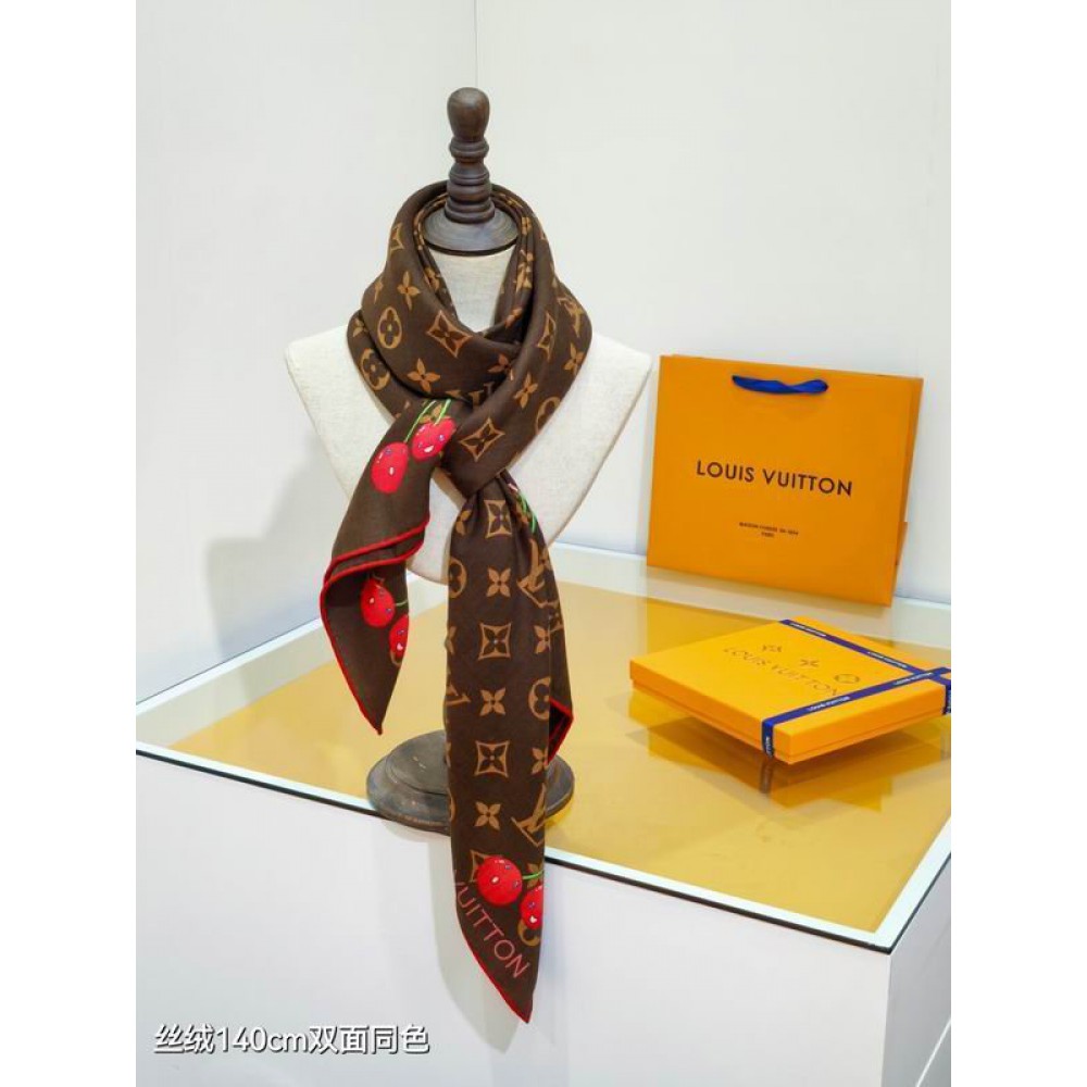 Lv scarf 140x140cm cotton silk Accesories