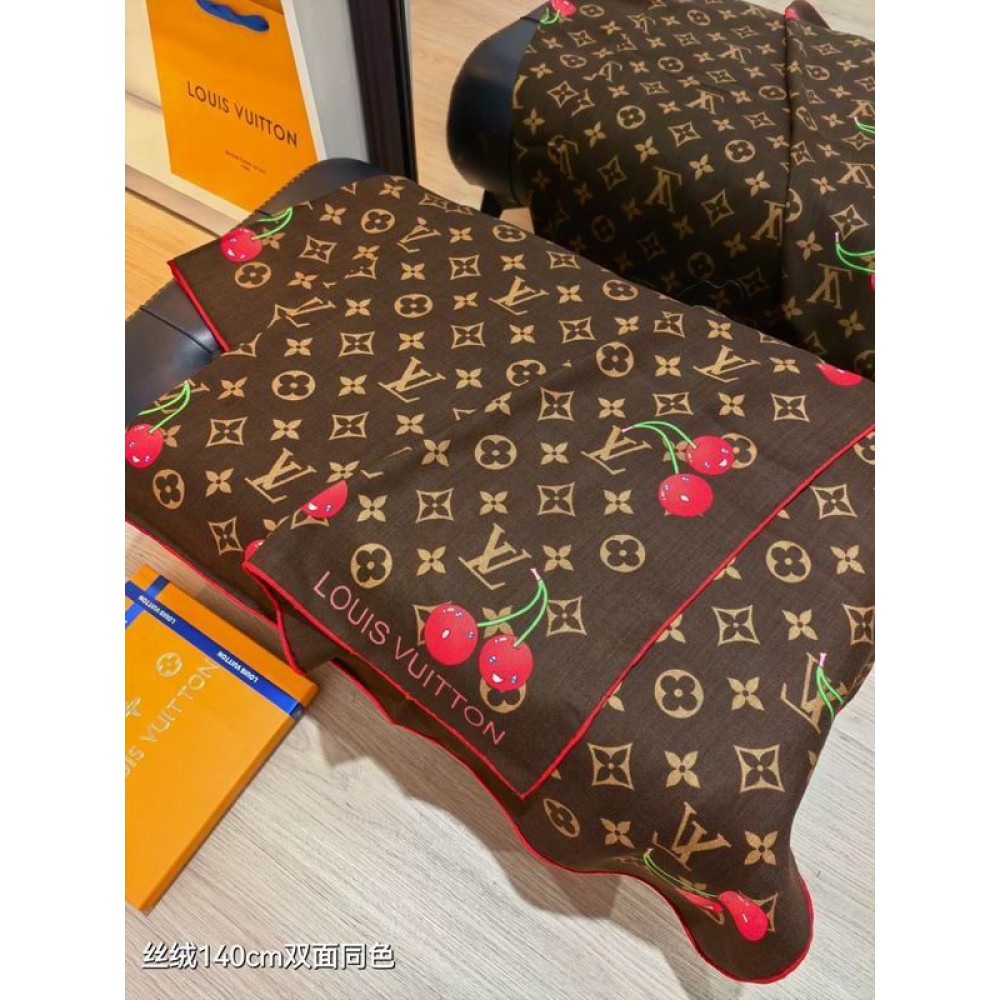 Lv scarf 140x140cm cotton silk Accesories