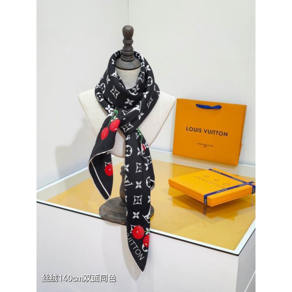 Lv scarf 140x140cm cotton silk Accesories