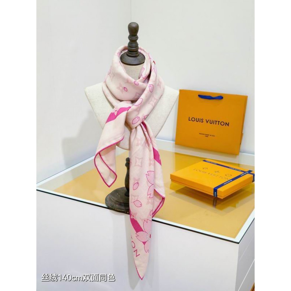 Lv scarf 140x140cm cotton silk Accesories
