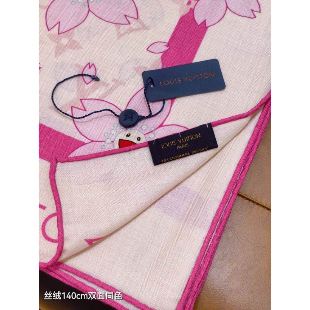 Lv scarf 140x140cm cotton silk Accesories