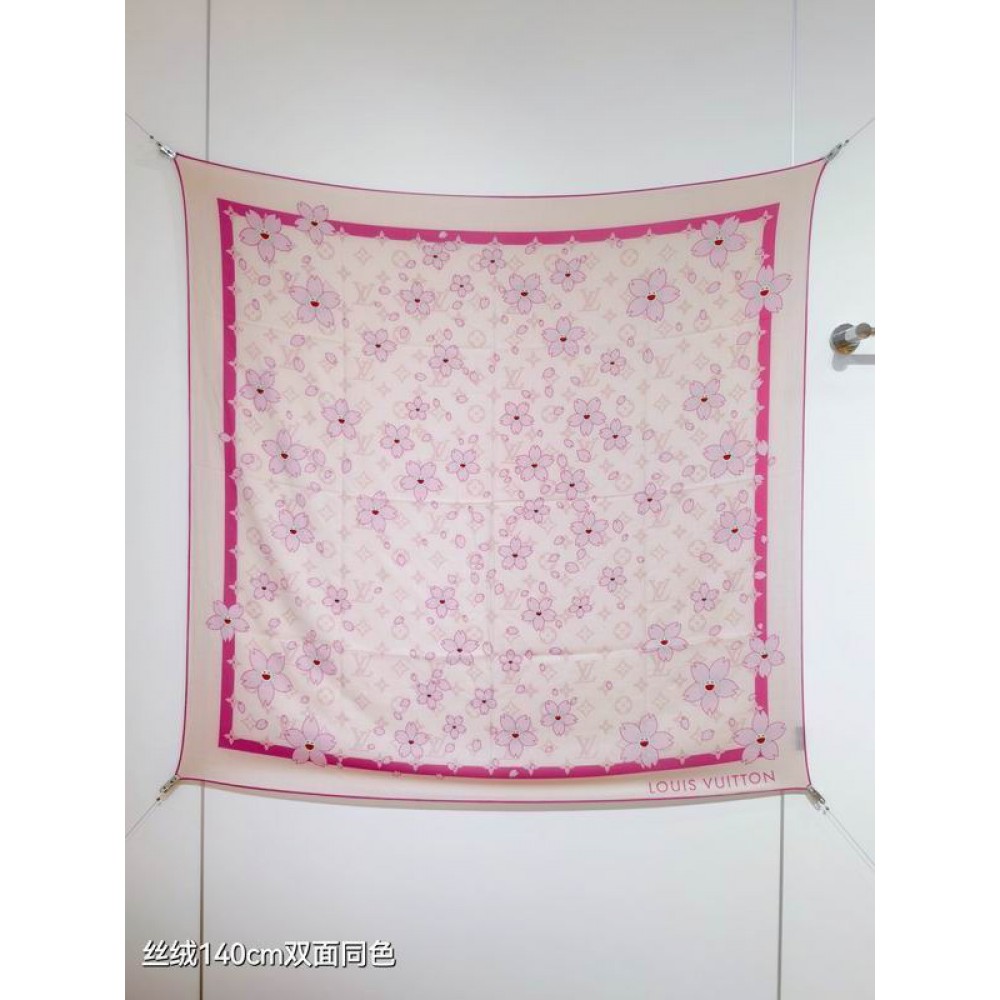 Lv scarf 140x140cm cotton silk Accesories