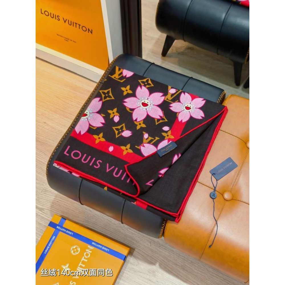 Lv scarf 140x140cm cotton silk Accesories