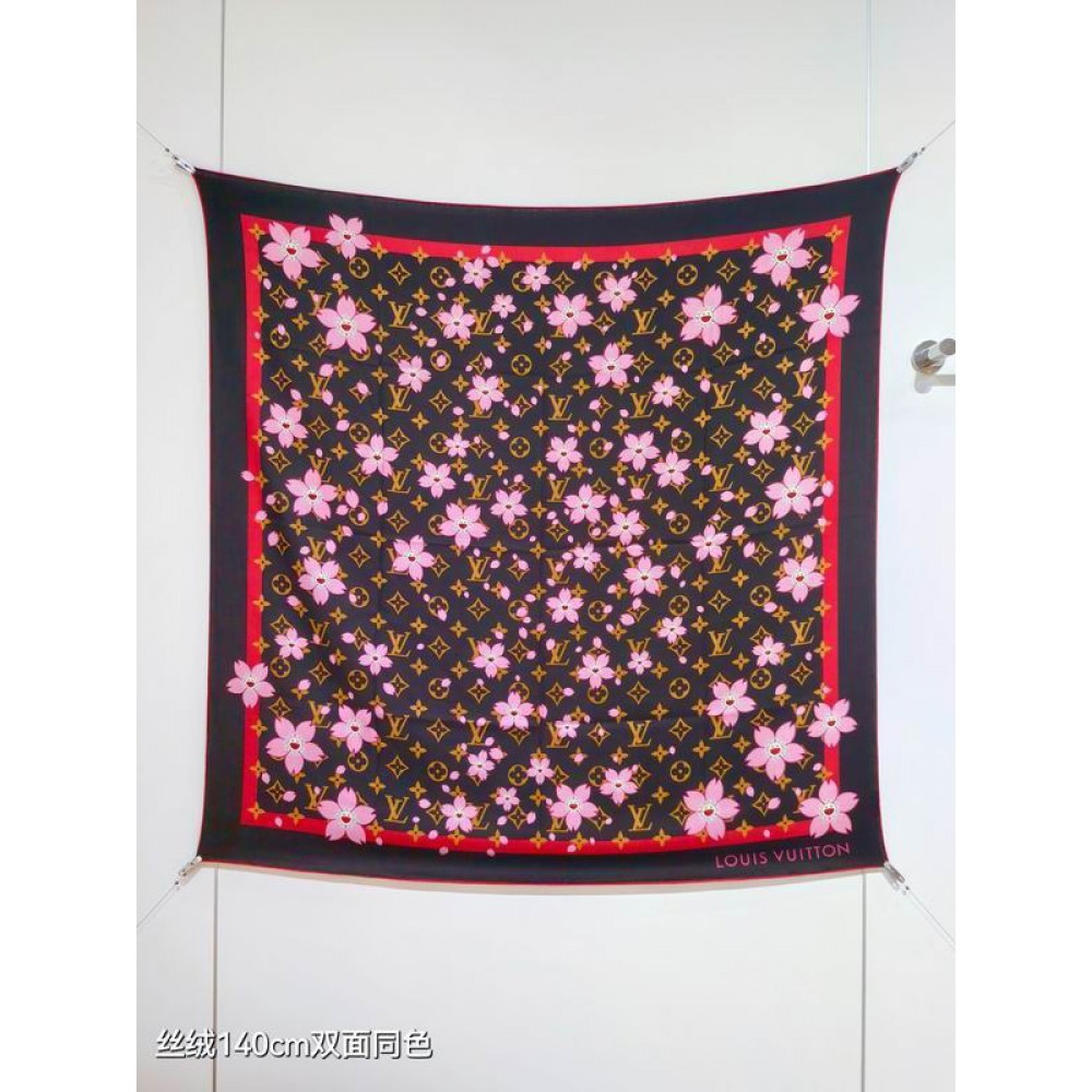Lv scarf 140x140cm cotton silk Accesories