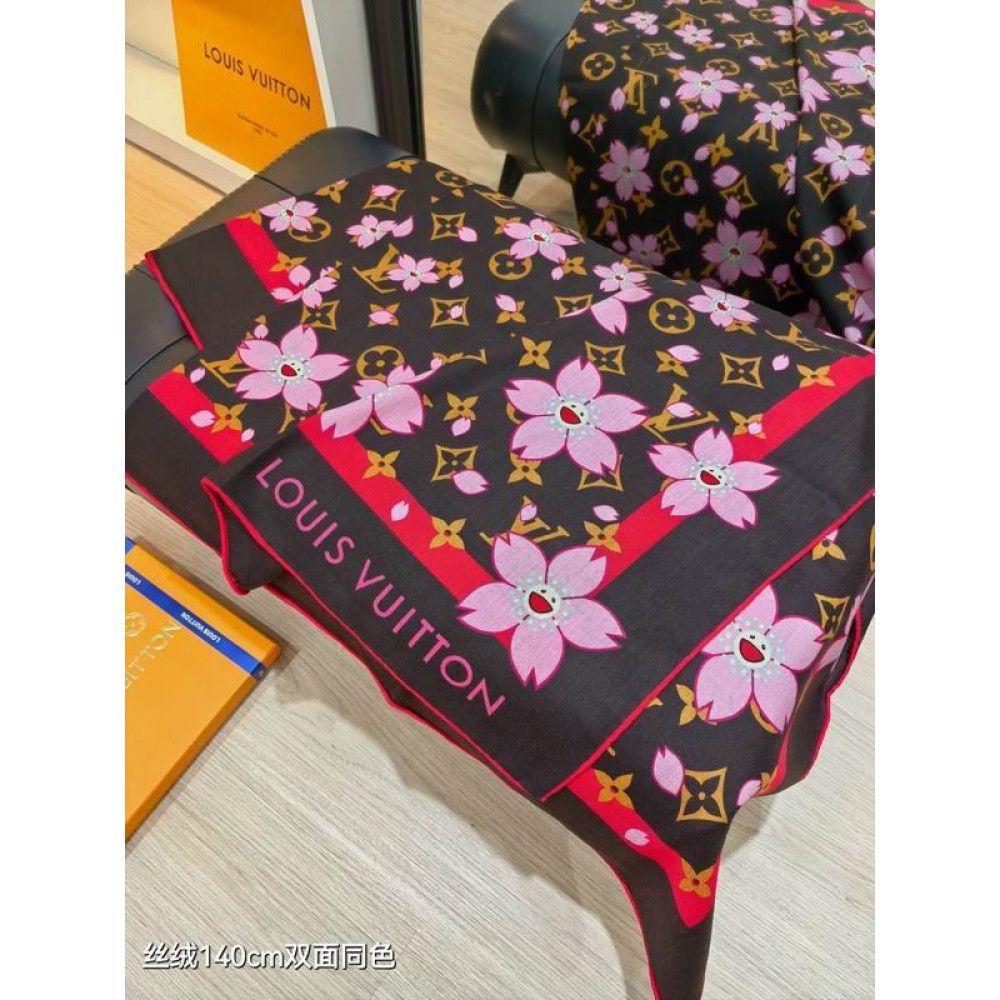 Lv scarf 140x140cm cotton silk Accesories