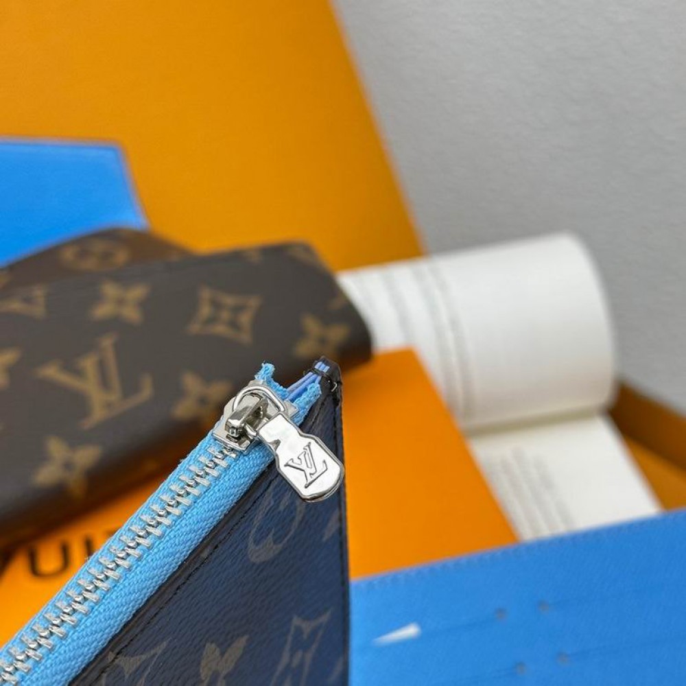 Lv Kirigami Organizer M12403 Gaston Blue Bags