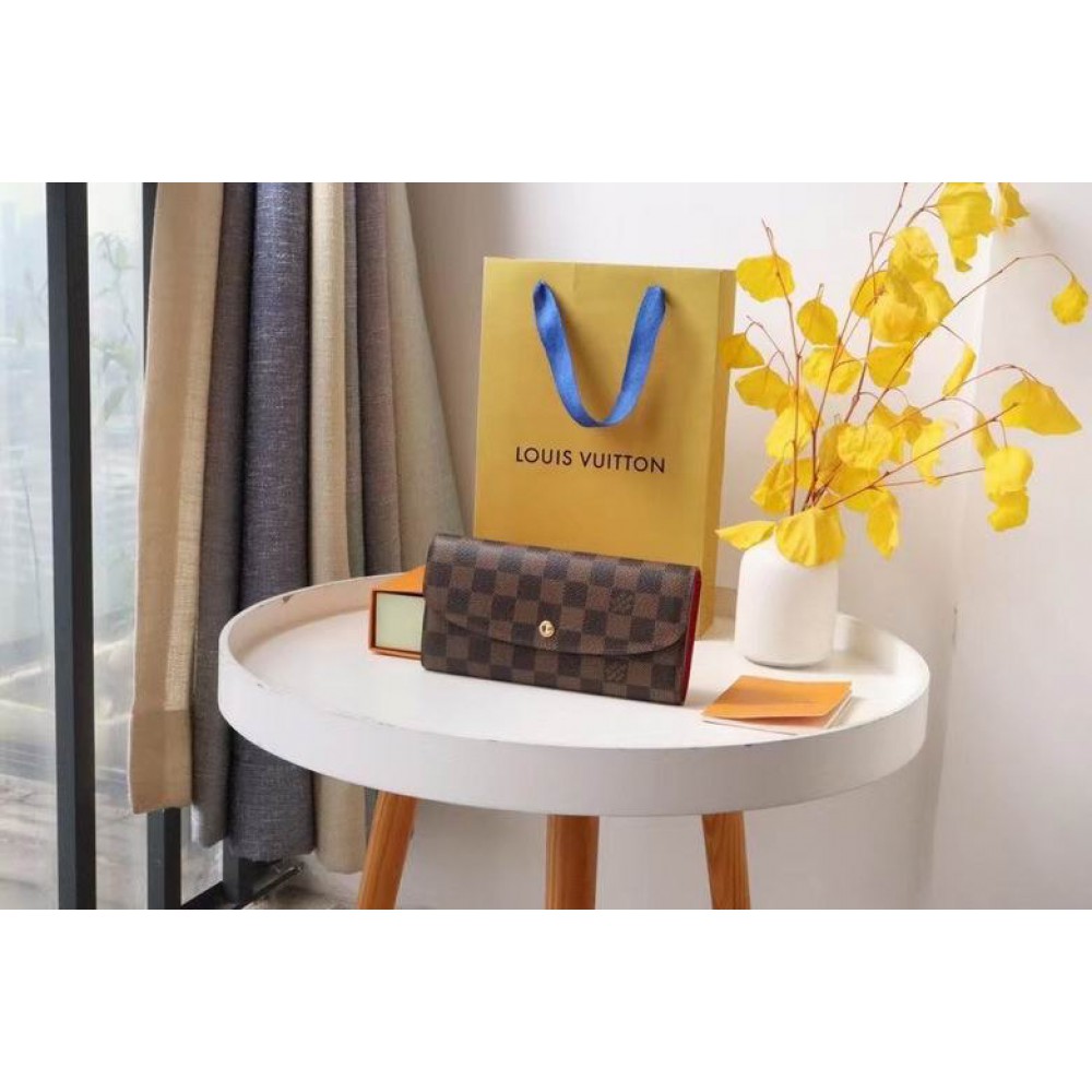 Lv Emily Wallet M60136 19x10cm red inside  Accesories