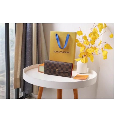 Lv Emily Wallet M60136 19x10cm red inside 
