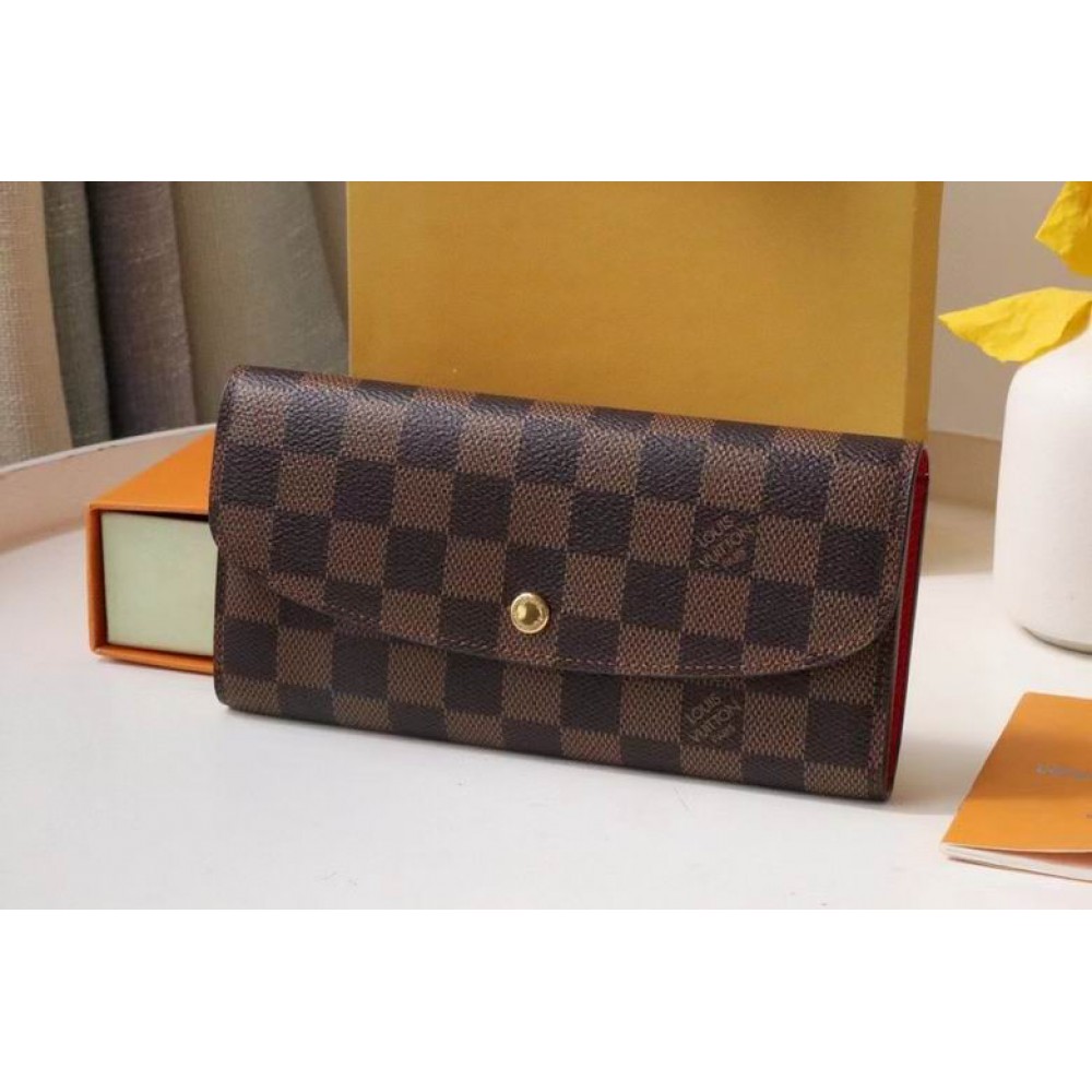 Lv Emily Wallet M60136 19x10cm red inside  Accesories