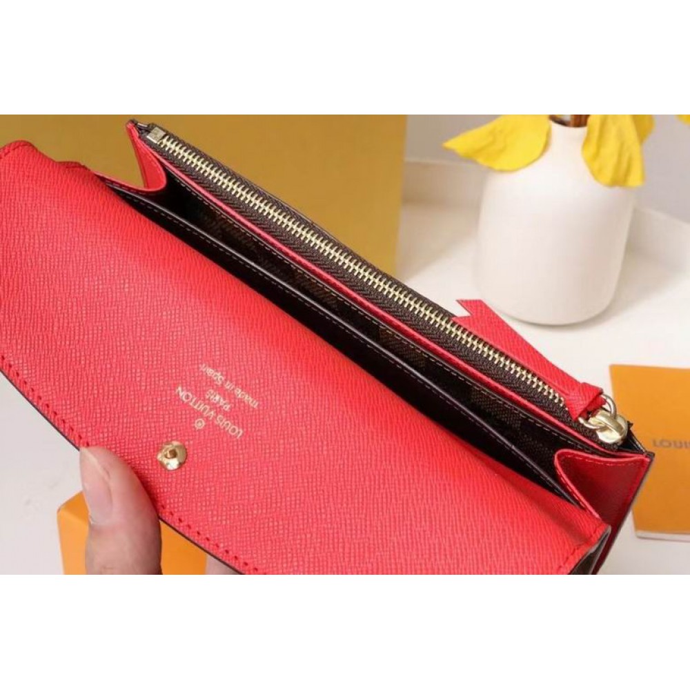 Lv Emily Wallet M60136 19x10cm red inside  Accesories