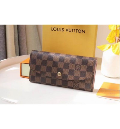 Lv Emily Wallet M60136 19x10cm pink inside 