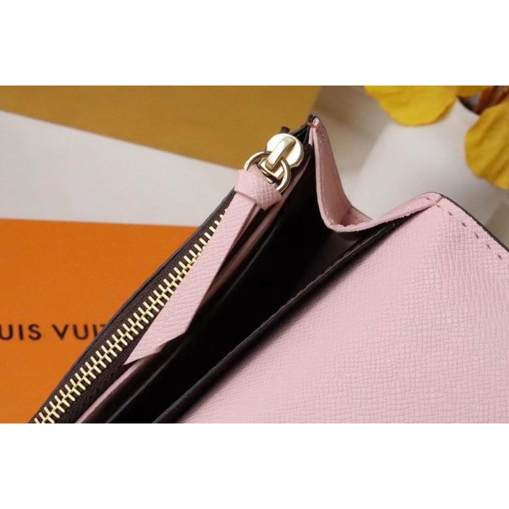 Lv Emily Wallet M60136 19x10cm pink inside  Accesories