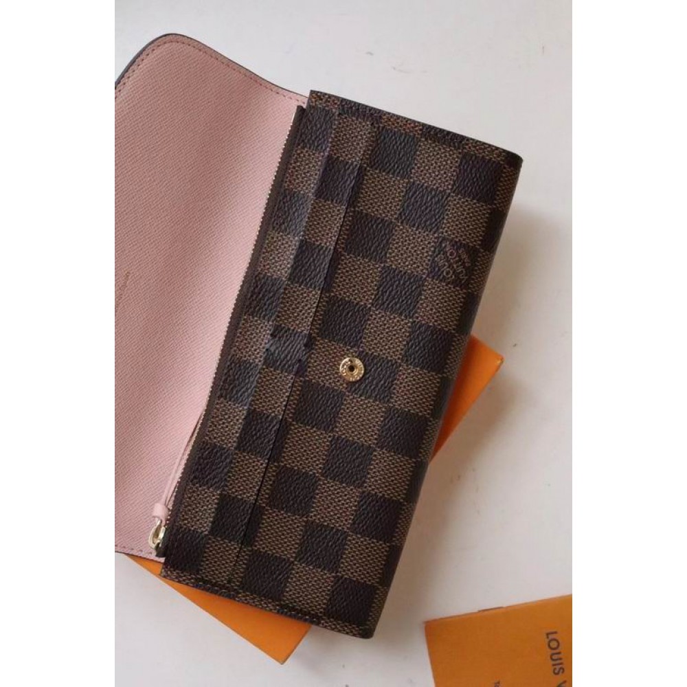 Lv Emily Wallet M60136 19x10cm pink inside  Accesories